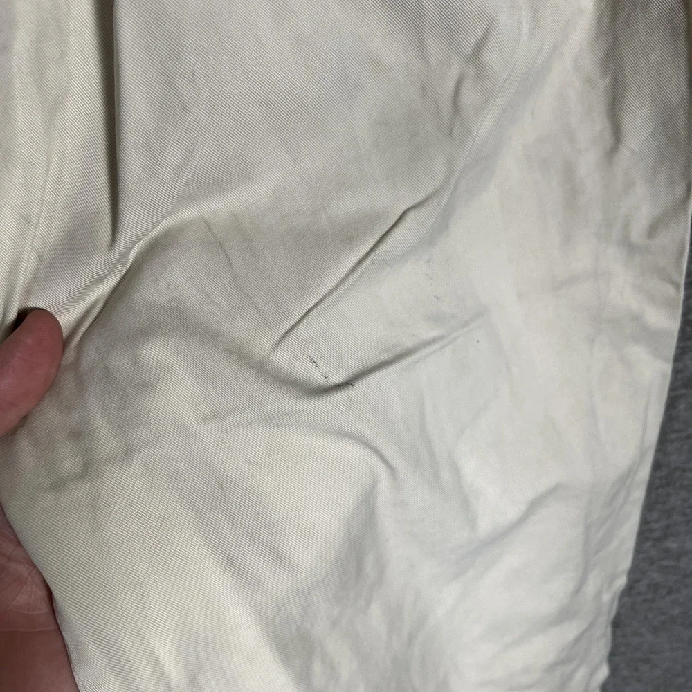 Ermenegildo Zegna Pants Mens 34 Beige Pleated Chino Dress‎ Trousers Brian Italy